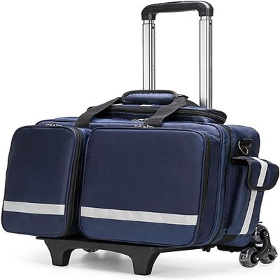 Portable First Aid Kit Bag, Professional First Aid Kits Storage Medical Bag with Inner Dividers, Large Capacity(B)