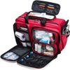 Portable First Aid Kit Bag, Professional First Aid Kits Storage Medical Bag with Inner Dividers, Large Capacity(B) view 2