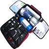 Portable First Aid Kit Bag, Professional First Aid Kits Storage Medical Bag with Inner Dividers, Large Capacity(B) view 3