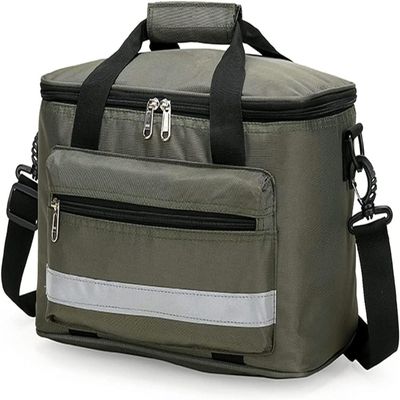 IOCCIOBB First Aid Bag Empty,Professional First Aid Kits Storage Bag, Empty First Responder Bag for Emergency Home Office(B)