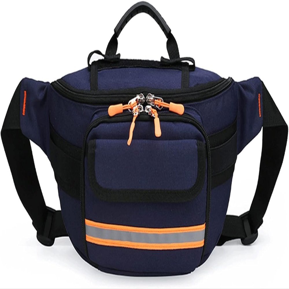 IOCCIOBB First Responder Bag Empty, Emergency Storage Bag Portable Medical Trauma Bag With Multiple Pockets For First Aid Kit(E)