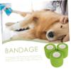 HAPINARY 3rolls Elastic Wrist Bandages Self-Adhesive Cohesive Wraps for Sports Comfortable and Breathable for Wrist Ankle and Finger Support Medium Green view 4