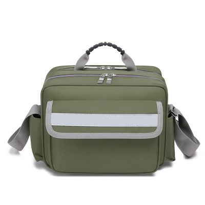 YUSIWOAL First Responders Utility Bag - First Responder Bag with Handle and Shoulder Strap for Home Care, Hospice Visit, Travel, or Emergency Event Empty(Green)
