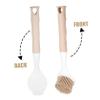 Alipis Handle Dish Scrub Brush for Non-Stick Cookware Cleaning Tool Hanging for Easy Storage for Household Dishwashing and Kitchen Use view 3