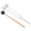 Abaodam 1set Ear Tuning Fork Hammer Aluminum Alloy Clinical Fork for Sound Healing and Ear Cleaning Tuner Tool for Relaxation view 1