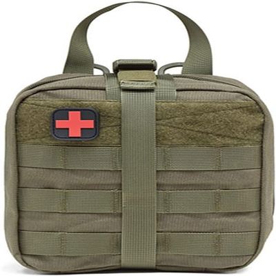 YUSIWOAL Medical Rescue Emergency Survival Kit, Small Portable First Aid Kit Bag,1000D Polyester Field Emergency Package, for Home, Office, Car, Outdoors, Boat, Camping(C)