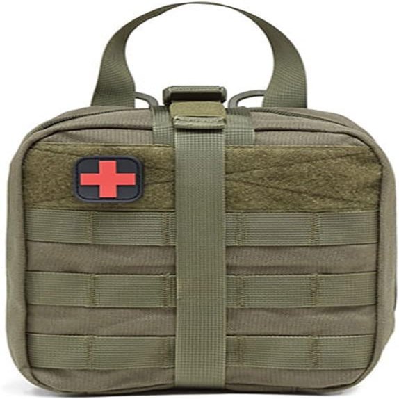 YUSIWOAL Medical Rescue Emergency Survival Kit, Small Portable First Aid Kit Bag,1000D Polyester Field Emergency Package, for Home, Office, Car, Outdoors, Boat, Camping(C)