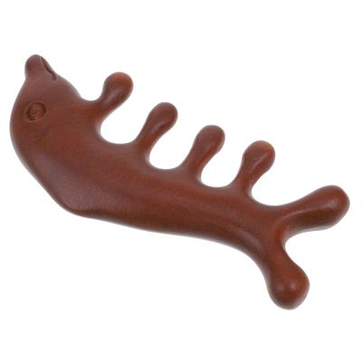 NULYLU Sandalwood Scalp Massager Brush Gua Sha Massage Tool for Men Facial Massage