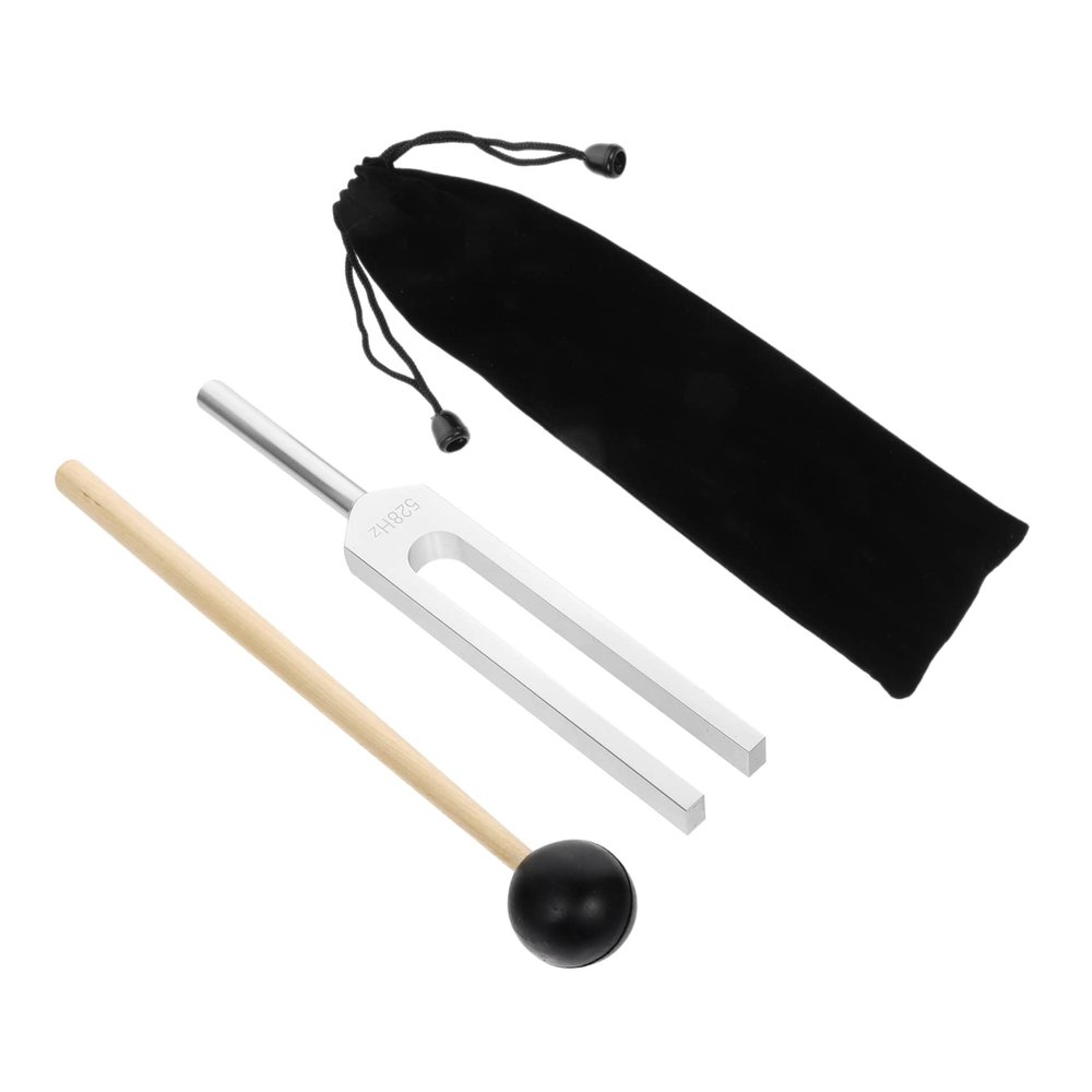 GLSTOY Professional Guitar Tuner Tuning Fork Kit Puck Hammers for Accurate Pitch Adjustment