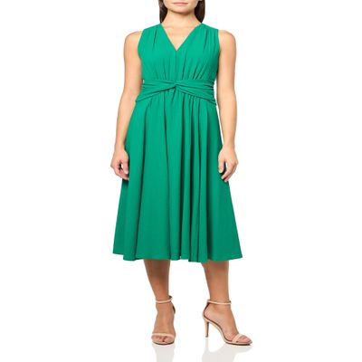 Calvin Klein Womens Gauze Twist Front Aline, Meadow 2