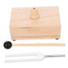 TOGEVAL 1set Tuning Fork Wooden Resonator Box Mallet for Healing Meditation and Yoga Lightweight Resonance Box Sound Quality view 1