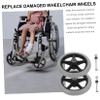 IWOWHERO 2pcs Replaceable Front Wheels for Wheelchair Solid Casters Wheelchair Parts for Elderly Mobility view 4