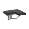 28" x 22.5" Black Padded Cushion Wall Mount Folding Left-Handed Transfer Bench Shower Seat, ADA Compliant view 1