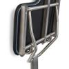 28" x 22.5" Black Padded Cushion Wall Mount Folding Left-Handed Transfer Bench Shower Seat, ADA Compliant view 4