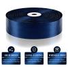 1-1/2 Inch 100 Yards Dark Blue Satin Ribbon, Solid Fabric Ribbon Roll for Flower Bouquet, Gift Wrapping, Roses Making, Handmade Crafts view 3