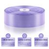 1-1/2 Inch 100 Yards Light Purple Satin Ribbon, Lavender Solid Fabric Ribbon Roll for Flower Bouquet, Gift Wrapping, Roses Making, Handmade Crafts view 3