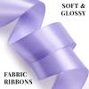 1-1/2 Inch 100 Yards Light Purple Satin Ribbon, Lavender Solid Fabric Ribbon Roll for Flower Bouquet, Gift Wrapping, Roses Making, Handmade Crafts view 4