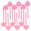 Healvian 100pcs Heart Ice Cream Spoons Party Tableware for Desserts Pudding Cakes and Events for Weddings Picnics and Everyday Use view 1