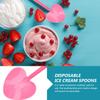 Healvian 100pcs Heart Ice Cream Spoons Party Tableware for Desserts Pudding Cakes and Events for Weddings Picnics and Everyday Use view 3