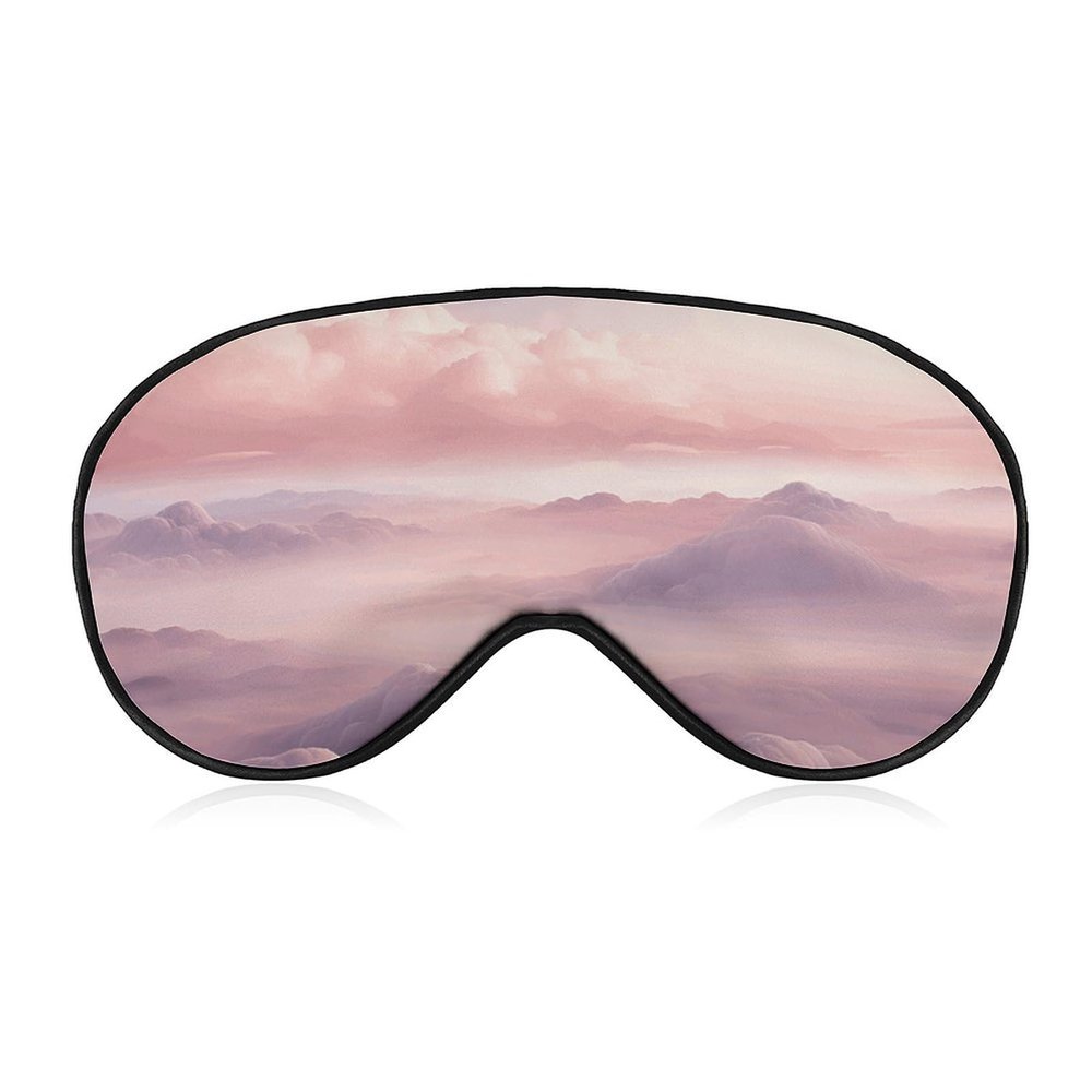 Clouds Sleep Mask Soft Comfortable Eye Mask with Adjustable Strap Eye Cover Eye Shade for Men Women Work Travel