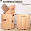 ENWINDXS Moxibustion Stool Sitting Fumigation, Household Oak Sitting Moxibustion Instrument, Wooden Barrel Family Hip Moxibustion Treatment Sit Chair view 4