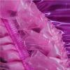 Pink PVC Transparent Lace High Waist Briefs, Soft Plastic Smooth Silent Panties Waterproof Diaper Underpants, Loose Transparent Super Soft Incontinence Pants view 4