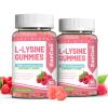 EAZGOO 2 Pack L-Lysine 1000mg Gummies, Chewable Lysine Supplement for Adults, Essential Amino Acid for Lip Health, Immune Support, Collagen Formation* - Vegan, Gluten-Free, Sugar-Free, 120 Counts view 1