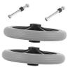 EXHUMKY 2pcs Wheelchair Replacement Wheels Solid Front Casters for Smooth Rolling Mobility Accessories for Indoor and Outdoor Use view 1
