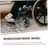 EXHUMKY 2pcs Wheelchair Replacement Wheels Solid Front Casters for Smooth Rolling Mobility Accessories for Indoor and Outdoor Use view 4