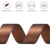 CLUEWR Brown Satin Ribbon, 1-1/2 Inches, 100 Yards view 3