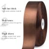 CLUEWR Brown Satin Ribbon, 1-1/2 Inches, 100 Yards view 4