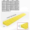 xjdagaoge Rubber Ramp, Non-Slip Wheelchair Ramp, Portable Threshold Ramp, Suitable for Indoor Or Outdoor, Doorway, Supermarket Entrance, Garage Entrance, Step Mat(Yellow,7 * 1.5cm) view 2