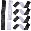 FOYTOKI 6pcs Adjustable Self Adhesive Sleeve Bands for Shirts, Black view 1