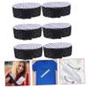 FOYTOKI 6pcs Adjustable Self Adhesive Sleeve Bands for Shirts, Black view 3