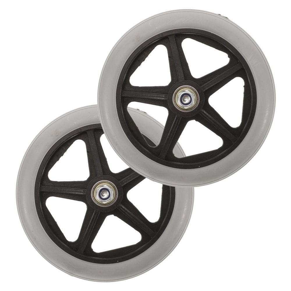 Healvian Replacement Front Wheels for Wheelchair 2pcs Casters Smooth Quiet Suitable for Indoor/Outdoor