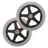 Healvian Replacement Front Wheels for Wheelchair 2pcs Casters Smooth Quiet Suitable for Indoor/Outdoor view 1