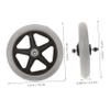 Healvian Replacement Front Wheels for Wheelchair 2pcs Casters Smooth Quiet Suitable for Indoor/Outdoor view 2