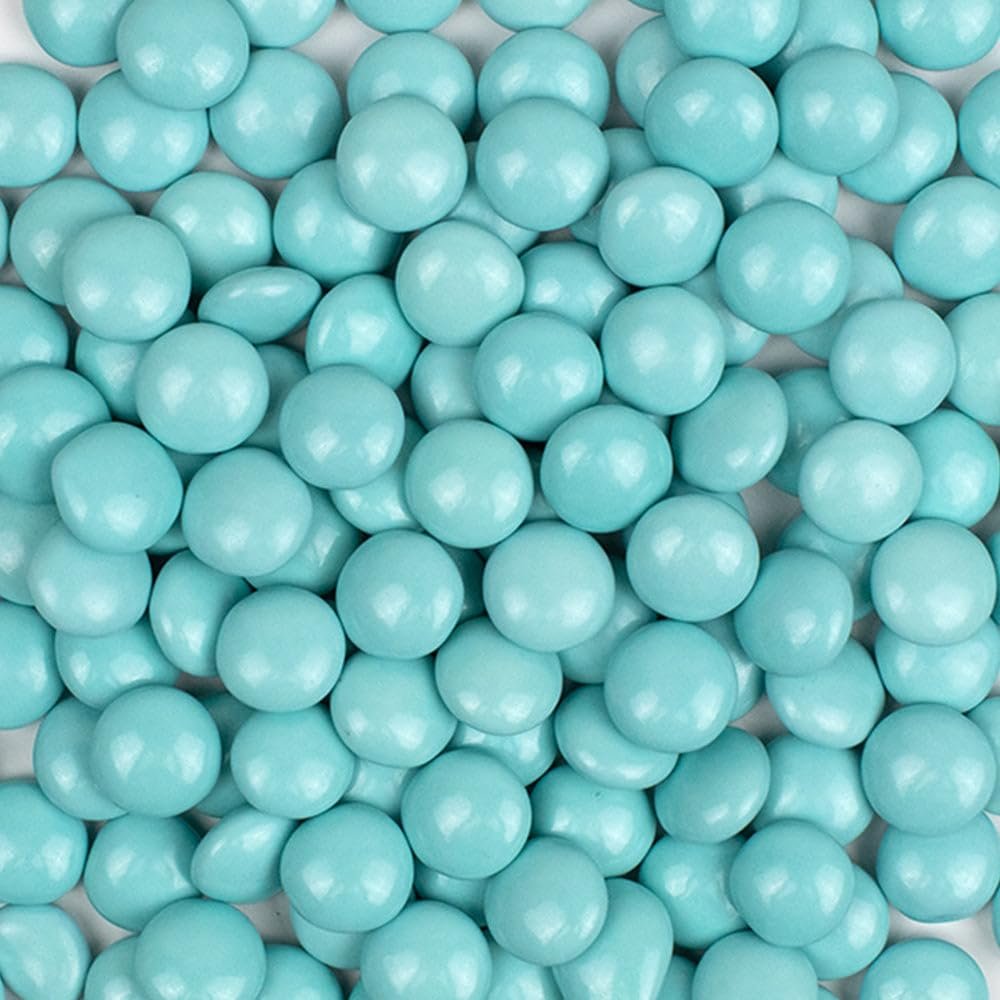 3,744ct Light Blue Bulk Chocolate Coated Gems - Candy Shell Treats For Parties, Gifting, Baking, Dessert Toppings, Candy Buffets And Everyday Snacking (7.5lb)