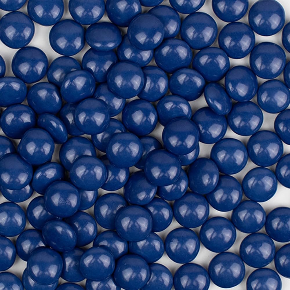 3,744ct Blue Bulk Chocolate Coated Gems - Candy Shell Treats For Parties, Gifting, Baking, Dessert Toppings, Candy Buffets And Everyday Snacking (7.5lb)