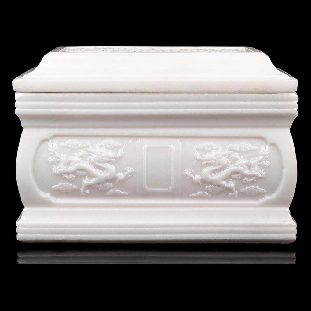 ZDMZR Urn for Ashes Adult Male, Large Burial Funeral Urns for Ashes, Urns for Human Adult Man, Jade Urn