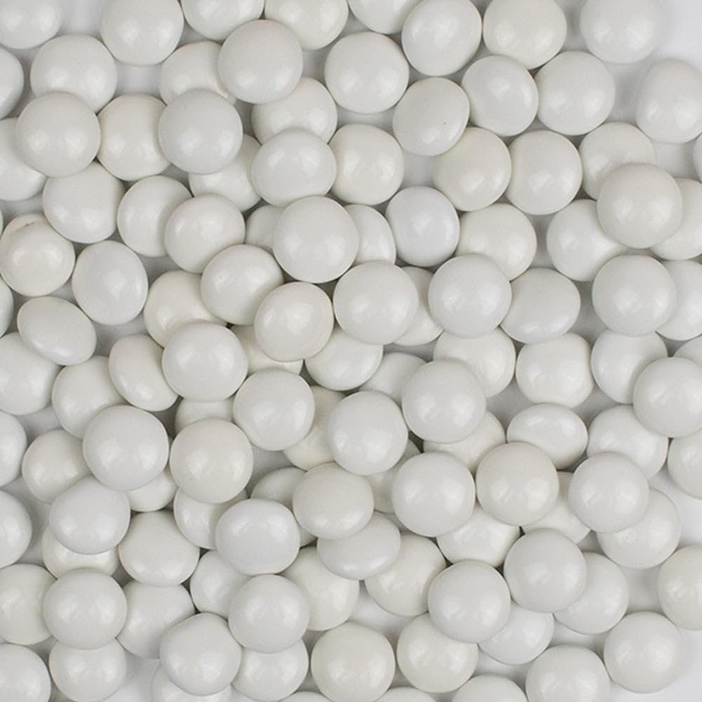 3,744ct White Bulk Chocolate Coated Gems - Candy Shell Treats For Parties, Gifting, Baking, Dessert Toppings, Candy Buffets And Everyday Snacking (7.5lb)