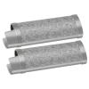 2PCS Vintage Floral Stamped Zinc Alloy Lighter Case Cover for Lighter (Grey) view 2