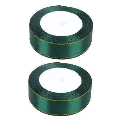 Wrapping Ribbon Two Roll 22 Meters DIY Supplies Decorative Green