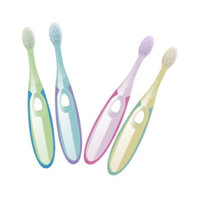 ORFOFE 4pcs Boys and Girls Toothbrushes Vibrating Shaped Brush for Boy Girl Cleaning Gum Care
