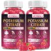 2 Pack Potassium Citrate Gummies, High Potassium Supplement (1000mg), Supports Leg Cramps & Muscle Health, Suitable for Adults & Kids, Vegan, Non-GMO, 120-Count view 1