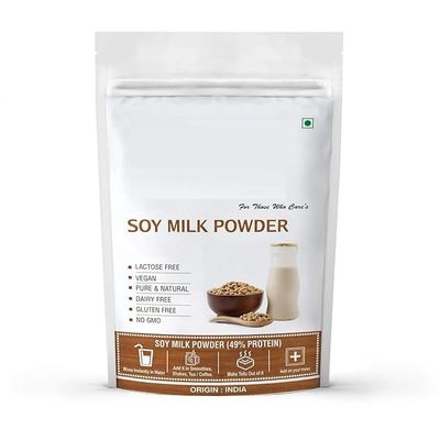 Soy Milk Powder [Vegan | Non-GMO | 49% Protein] - 1 KG (35.2oz)