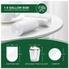 120 Counts 1.6 Gallon Small Trash Bags, Mini Garbage Bags, Fit 1.2-2 Gal, 4.5-8 Liter, Bathroom White Trash Can Bin Liners for Home Office Bathroom Bedroom view 4