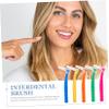 Baluue 50pcs Interdental Brush for Teeth Cleaning Flosser Head Dental Brush Soft and Portable Toothbrush Heads view 4
