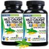 Wild Caught Omega-3 DPA Fish Oil - 2900 mg with DPA, EPA & DHA - 90 SoftGels Triple Strength Burp-Free (Pack of 2) view 1