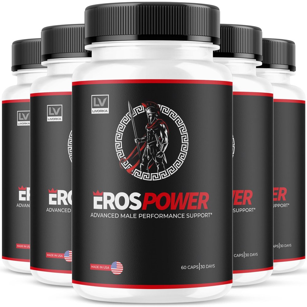 (5 Pack) Eros Power Supplement - Eros Power Supplement, ErosPower Advanced Formula, Eros Power Capsules for Men, Eros Power Pills, 300 Capsules for 5 Months